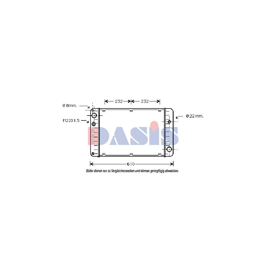 AKS Dasis 170040N Engine Radiator | ML Performance UK