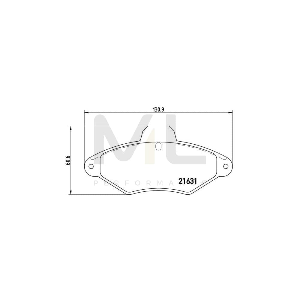 Brembo P 61 052 Brake Pad Set For Citroën Xantia | ML Performance Car Parts