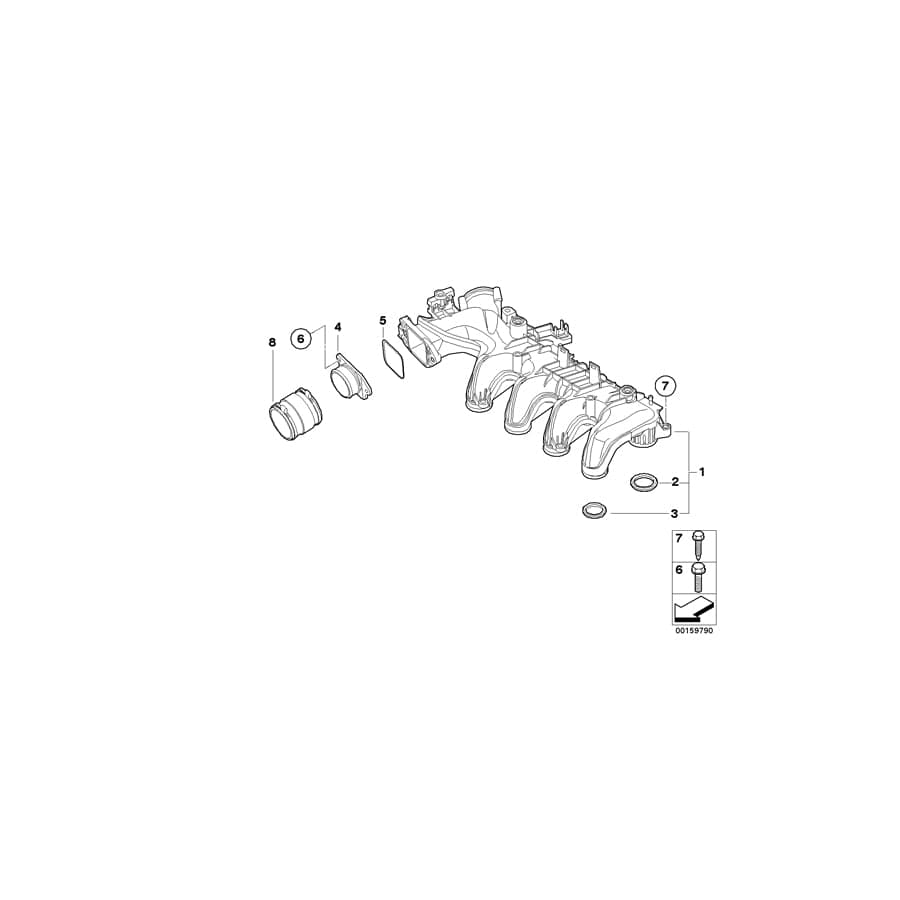 Genuine BMW 11617805028 R56 Profile-Gasket (Inc. Cooper D & One D) | ML Performance UK Car Parts