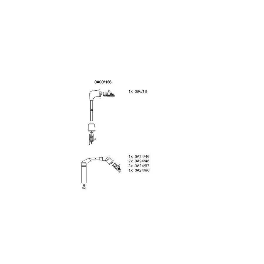 Bremi 3A00/156 Ignition Cable Kit