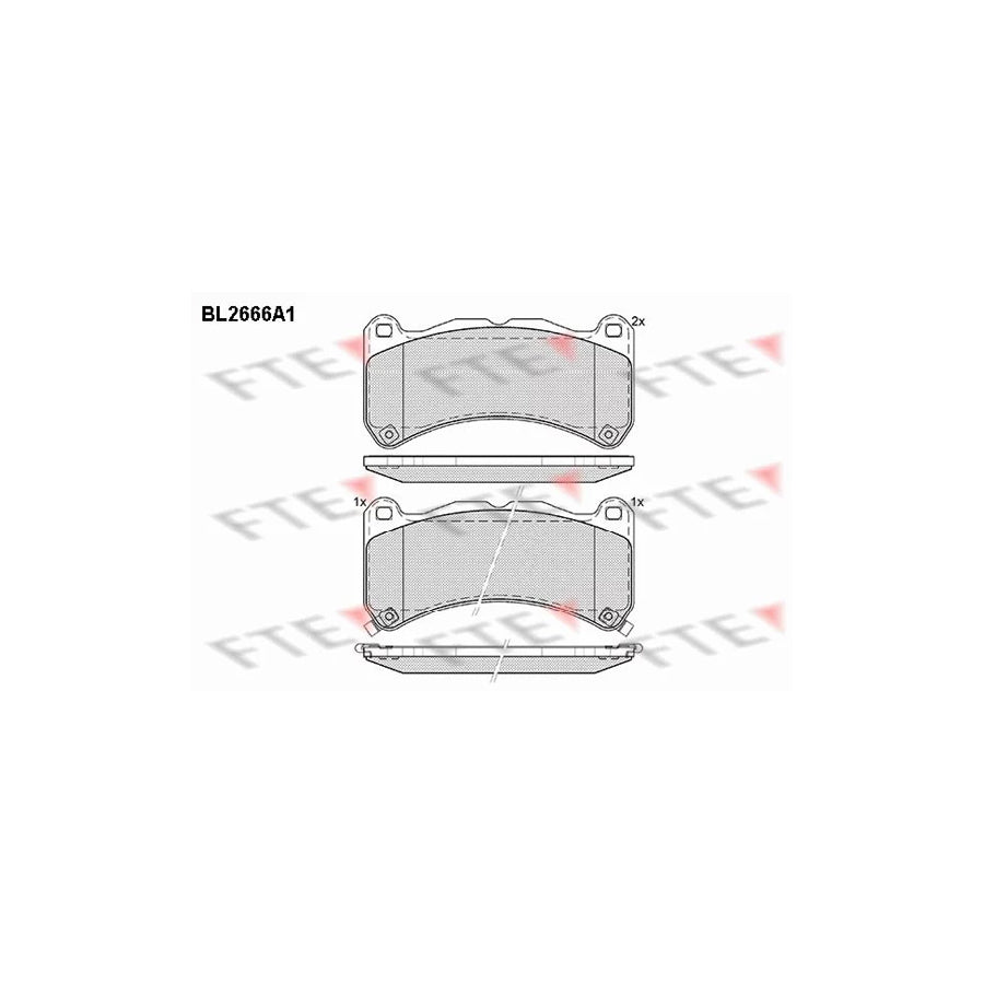 Fte BL2666A1 Brake Pad Set For Lexus Is Ii Saloon (Xe20) | ML Performance UK Car Parts