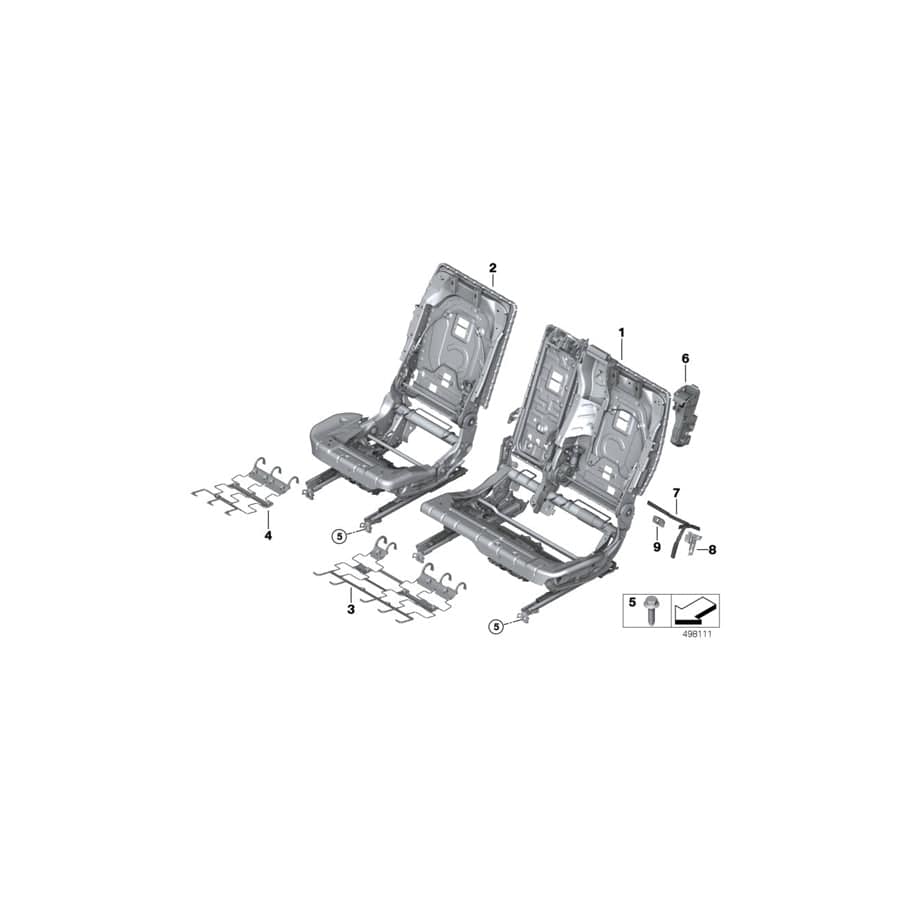 Genuine BMW 52209474486 G05 G07 Emergency Release, Right SCHWARZ (Inc. X7 50iX, X5 40i & X5 45eX) | ML Performance UK Car Parts