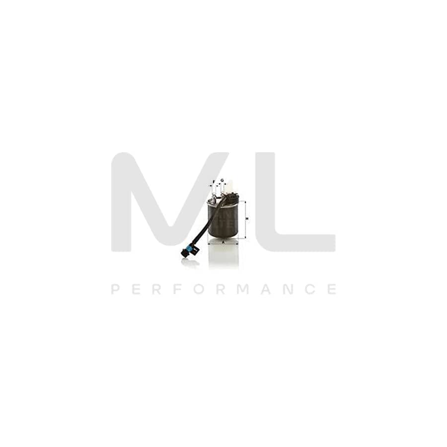 MANN-FILTER WK 820/23 Fuel filter suitable for MERCEDES-BENZ SPRINTER In-Line Filter | ML Performance Car Parts