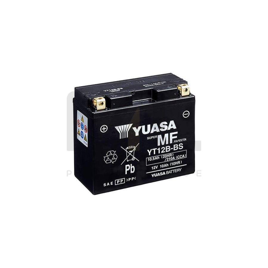 Yuasa YT12B-BS 12v VRLA Motorbike & Motorcycle Battery | ML Performance UK Car Parts