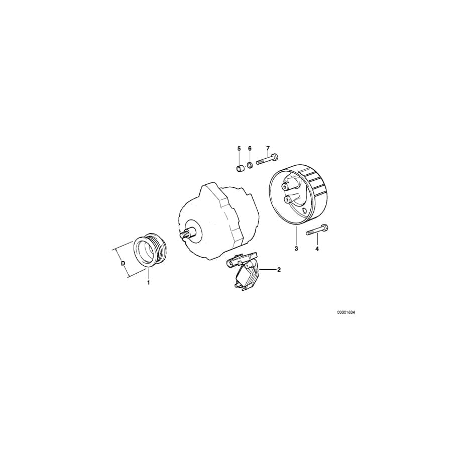 Genuine BMW 12317789983 E46 Exch. Compact Alternator 150A (Inc. 320d, 330xd & 318td) | ML Performance UK Car Parts