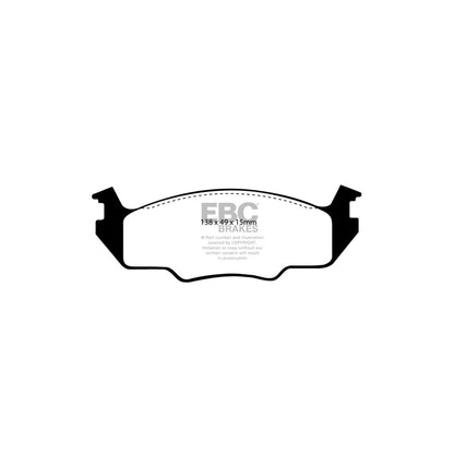 EBC PD01KF1538 VW Greenstuff Front Brake Pad & Plain Disc Kit  2 | ML Performance UK Car Parts