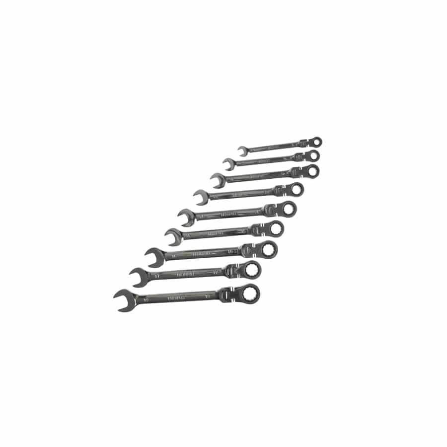 Faithfull FAISPARAT9S Ratchet Combination Spanner Flex Head Set, 9 Piece | ML Performance UK