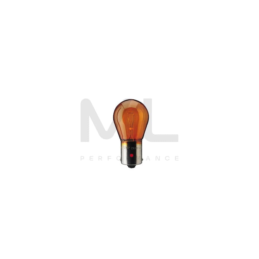 PHILIPS LongLife EcoVision 12496LLECOCP Bulb, indicator Yellow 12V 21W, Ball-shaped lamp, PY21W, BAU15s | ML Performance Car Parts