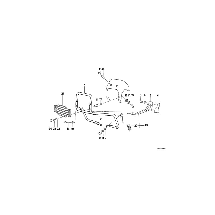 Genuine BMW 46632315165 80 Grid KARMINROT (Inc.  & R 100 GS) | ML Performance UK Car Parts