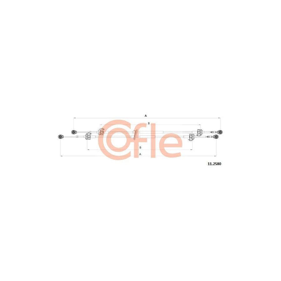 Cofle 92.11.2580 Cable, Manual Transmission For Opel Agila A (H00)