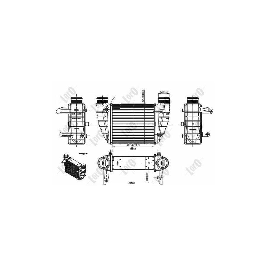 Abakus 0030180004 Intercooler For Audi A4 | ML Performance UK