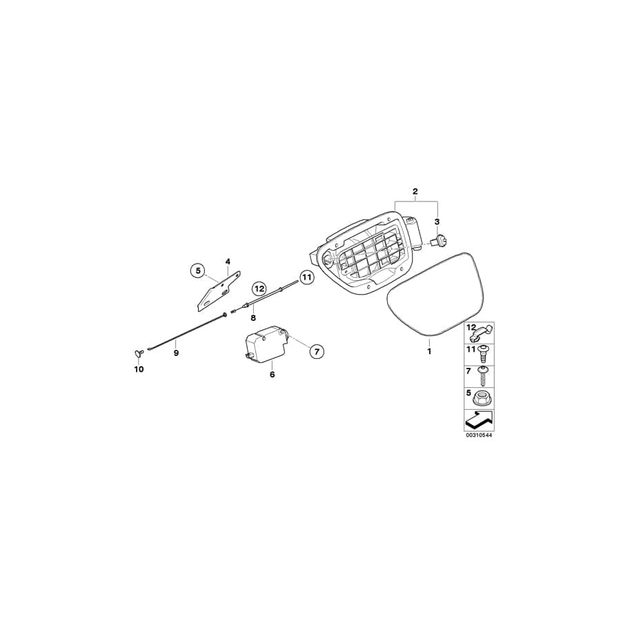 Genuine BMW 51177009382 E64 E63 Cover Pot (Inc. 650i, 630i & M6) | ML Performance UK Car Parts