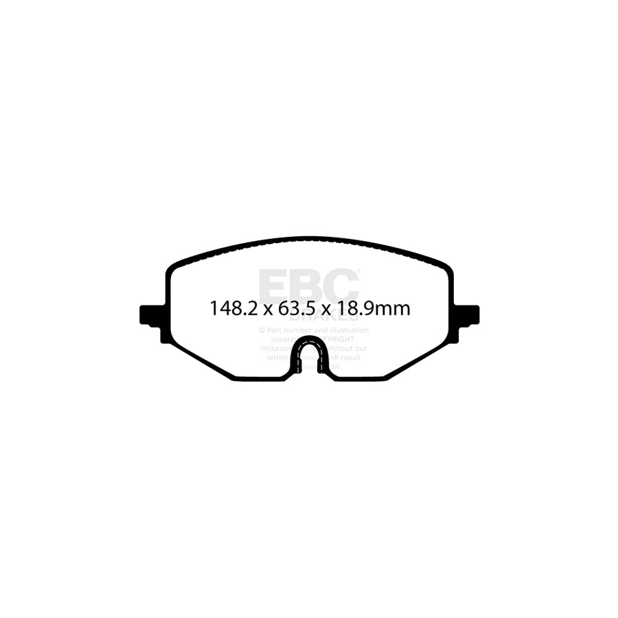 EBC DPX2439 Audi Seat Skoda VW Ultimax Front Brake Pads - ATE Caliper 2 | ML Performance UK Car Parts