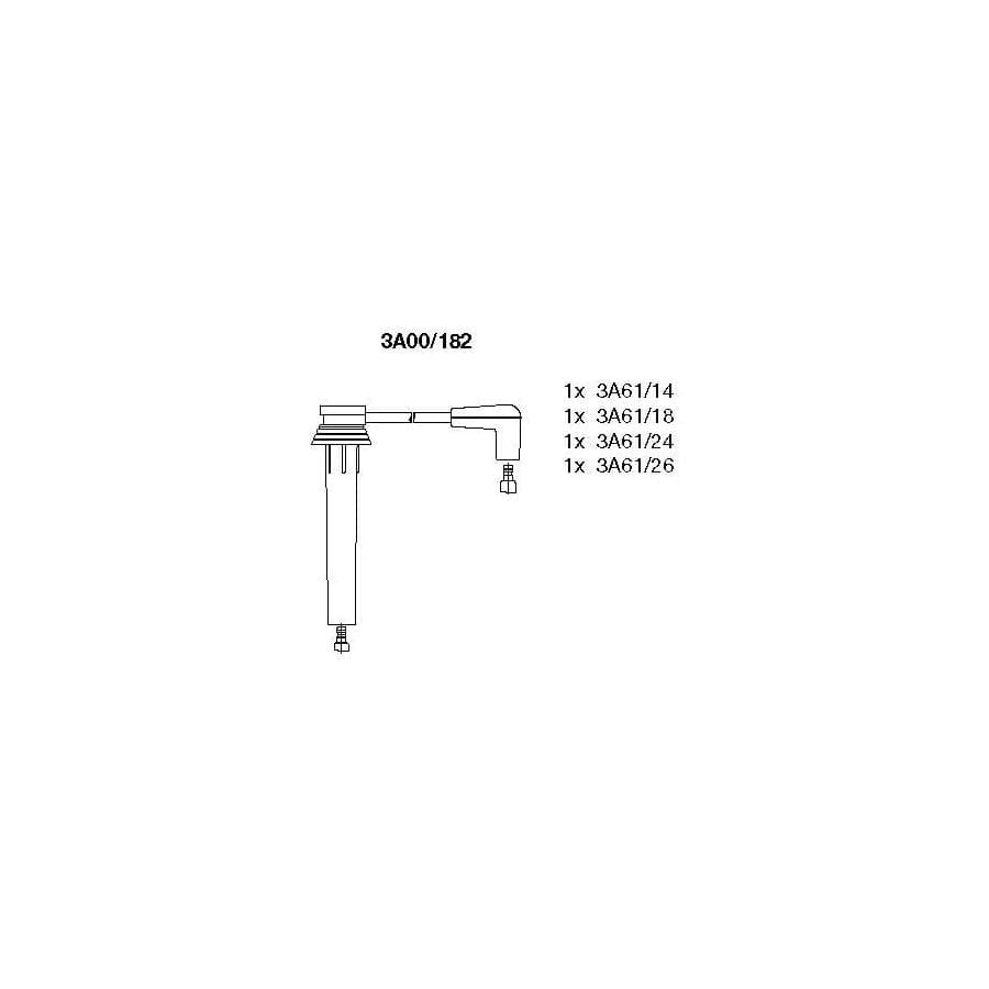 Bremi 3A00/182 Ignition Cable Kit