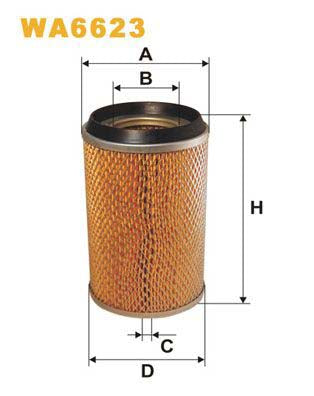 WIX Filters WA6623 Air Filter For Daf 400-Serie