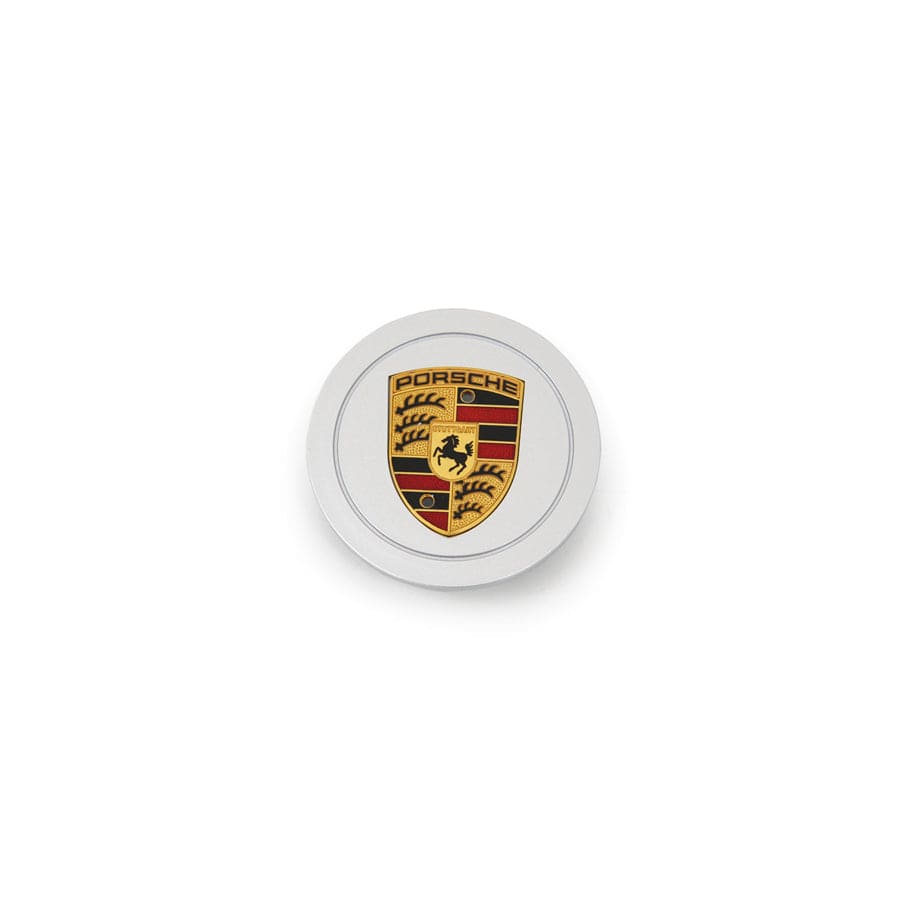 Genuine Porsche Wheel Cap With Full-Colour Crest, Silver Porsche 993 | ML Performance UK Car Parts