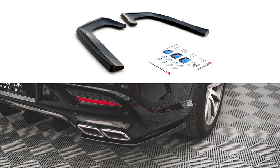 Maxton Design ME-GLE-C292-AMG-RSD2T Rear Side Splitters V.2 Mercedes Benz GLE63 AMG Coupe C292 | ML Performance UK Car Parts