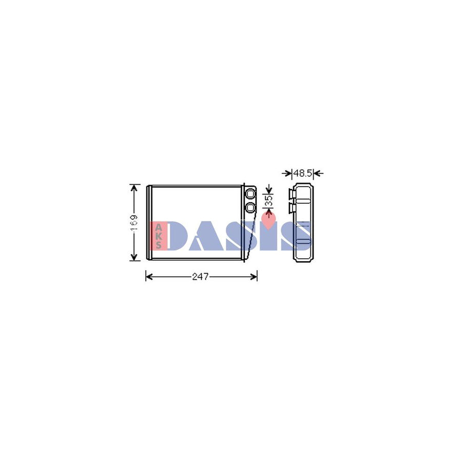 AKS Dasis 129020N Heater Matrix | ML Performance UK