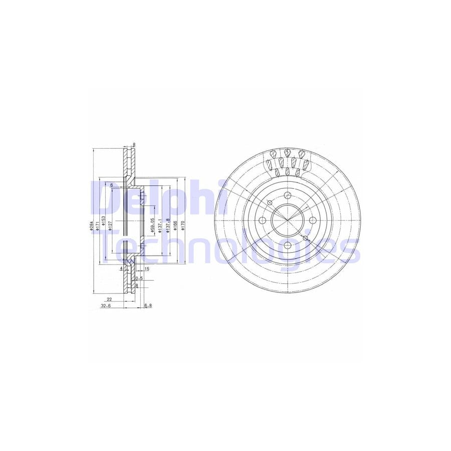 Delphi Bg2617 Brake Disc