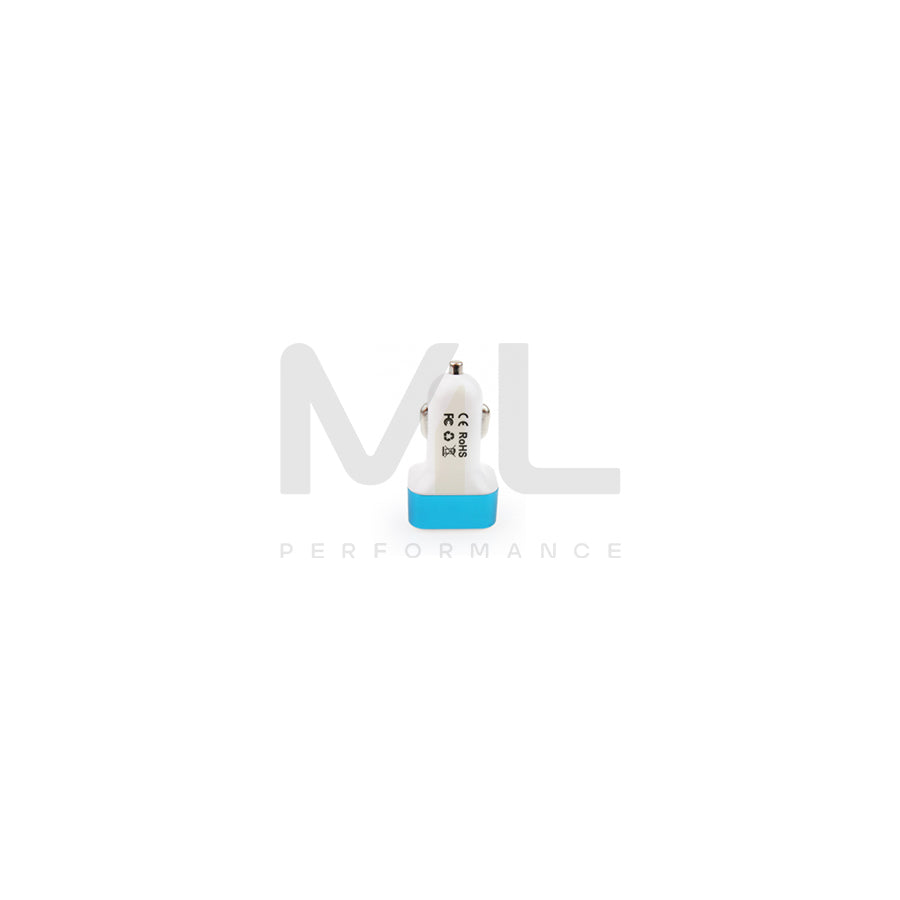 AMiO TEST-04 01028 In-car charger Number of inlets/outlets: 2 USB, Blue, White | ML Performance Car Parts