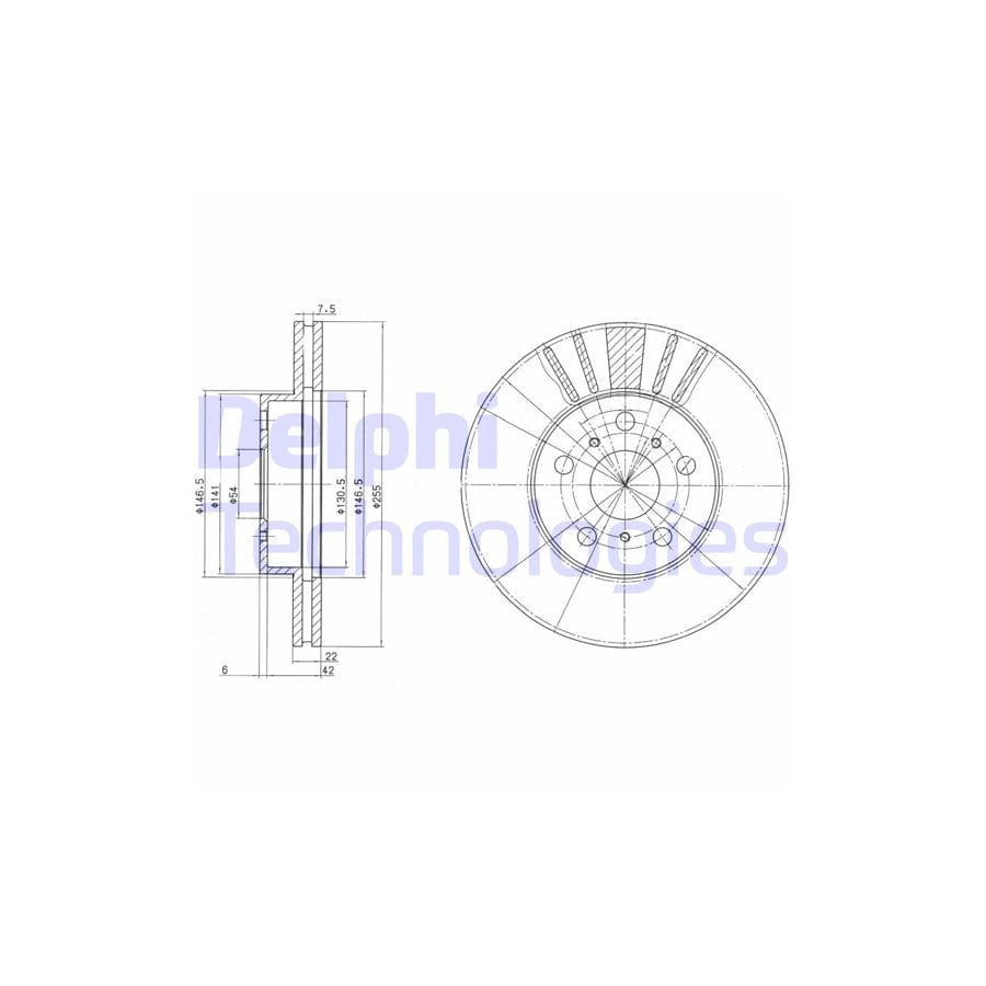 Delphi Bg2596 Brake Disc