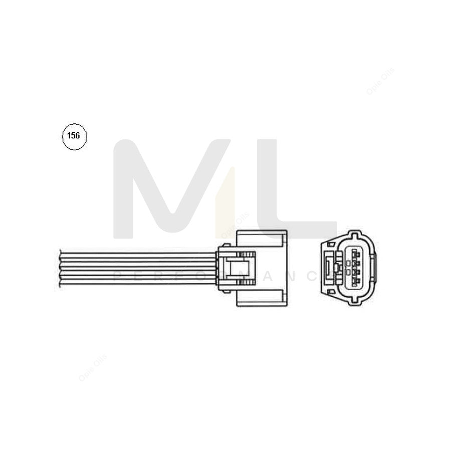 NTK Lambda Sensor - Oxygen / O2 Sensor (NGK 97305) - OZA866-EE1 | ML Car Parts UK | ML Performance