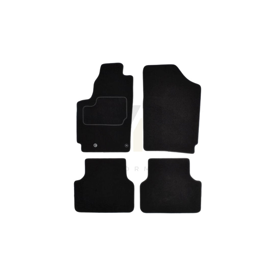 MAMMOOTH A041 CIT35 PRM 01 Floor mat set for CITROﾃ起 Berlingo / Berlingo First I (MF, GJK, GFK) Textile, Front and Rear, Quantity: 4, Black | ML Performance Car Parts