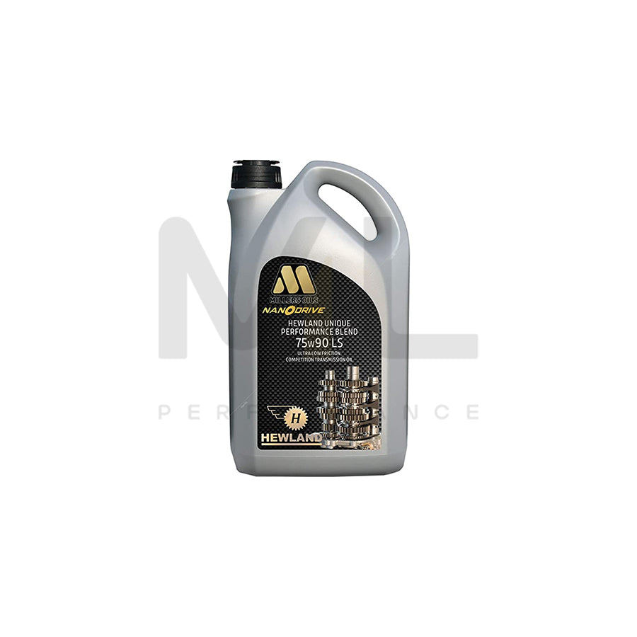 Millers Oils NANODRIVE Hewland UPB 75w-90 LS Transmission Oil 5l | Engine Oil | ML Car Parts UK | ML Performance