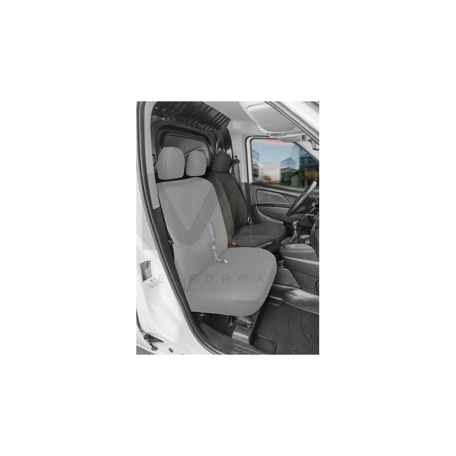 WALSER 10541 Car seat cover for FORD TRANSIT CONNECT Grey, Polyester, Front | ML Performance Car Parts