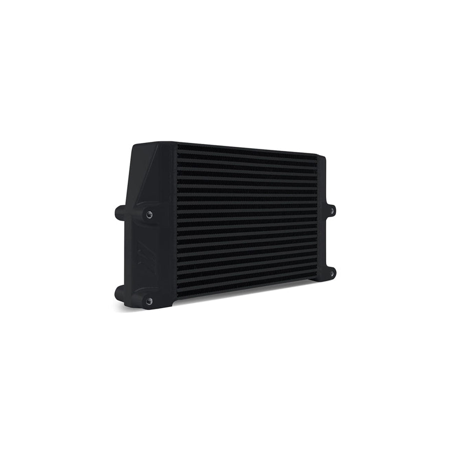 Mishimoto MMOC-SSO-10BK Heavy-Duty Oil Cooler - 10in. Same-Side Outlets - Black