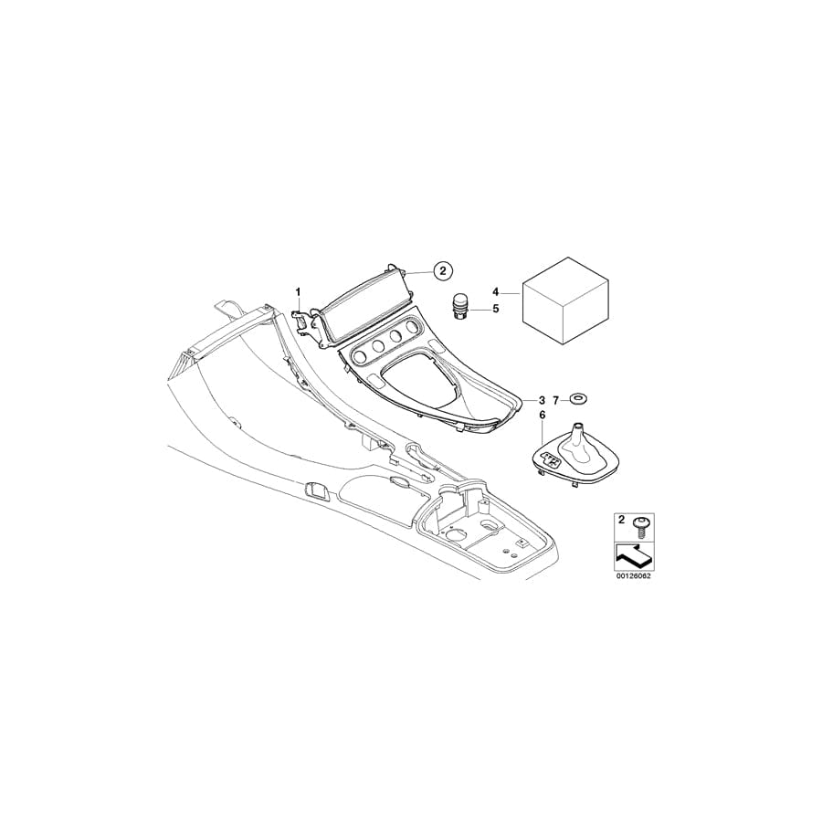 Genuine BMW 51160152952 E52 Set Of Mounts, Switches, Center Console (Inc. ALPINA V8 & Z8) | ML Performance UK Car Parts