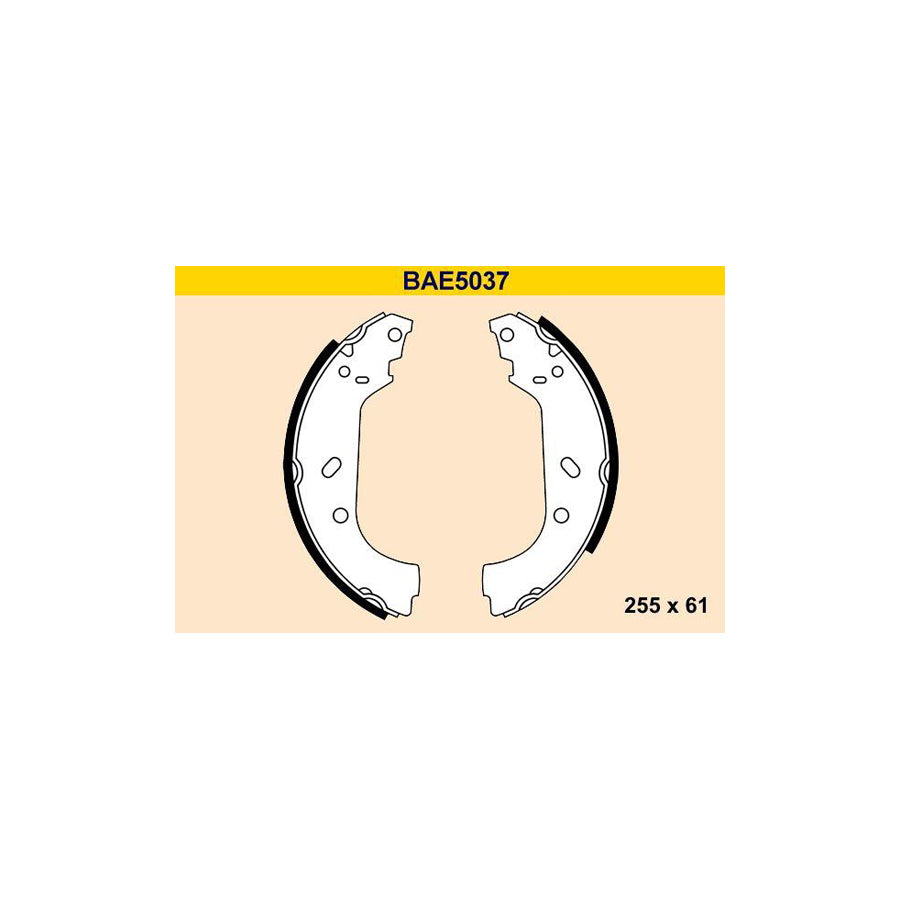 Barum BAE5037 Brake Shoe Set