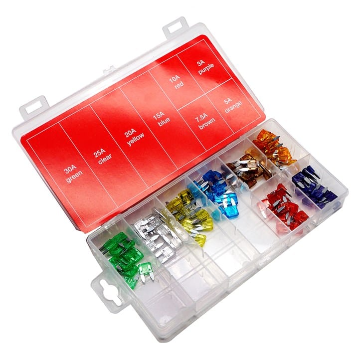 Amtech 96 pcs Mini Blade Auto Fuse Kit | ML Performance DIY & Power Tools