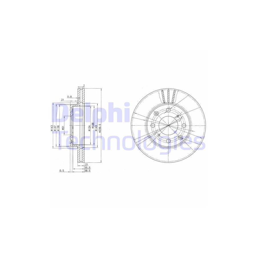 Delphi Bg2673 Brake Disc