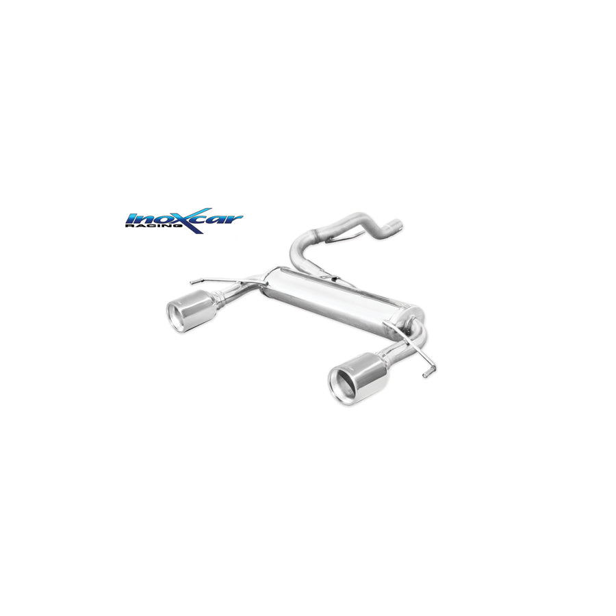 InoXcar OPCO.18.102 Opel Corsa D Stainless Steel Rear Exhaust | ML Performance UK Car Parts