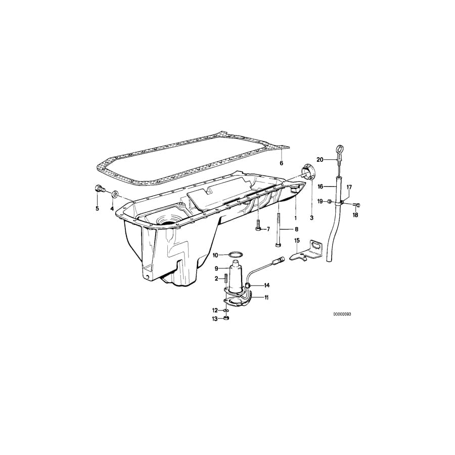 Genuine BMW 11131706782 E34 E32 Hex Bolt M6X110 (Inc. M5 3.8, 735iL & 735i) | ML Performance UK Car Parts