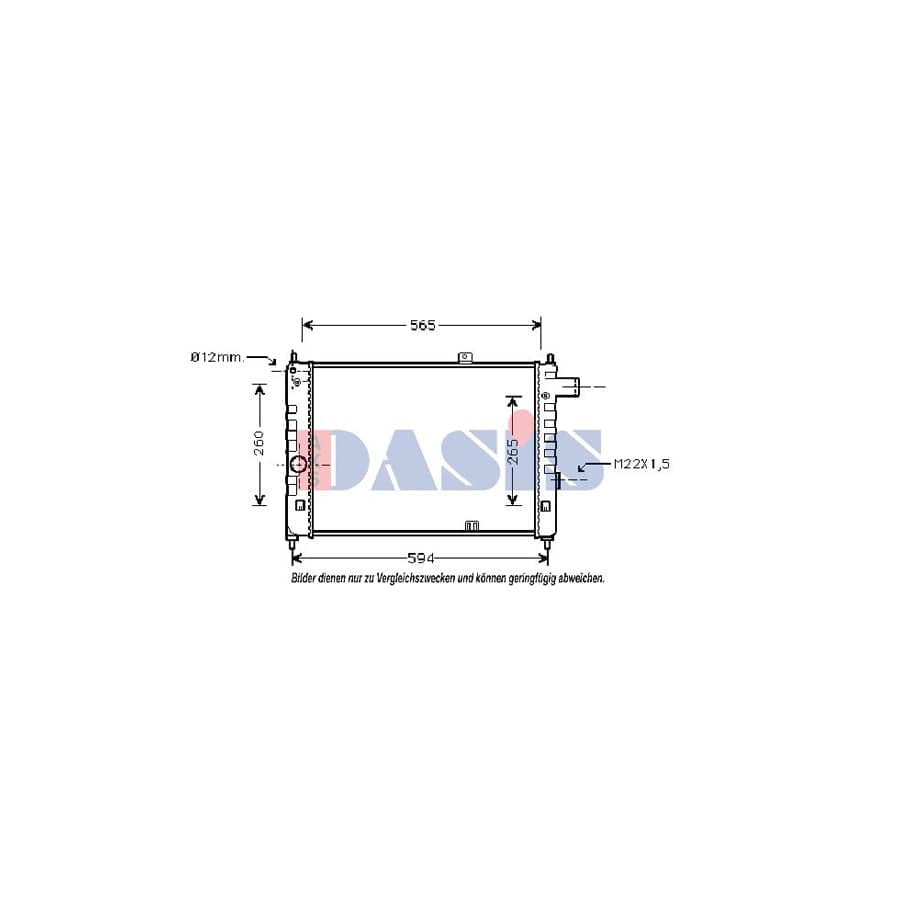 AKS Dasis 150280N Engine Radiator | ML Performance UK