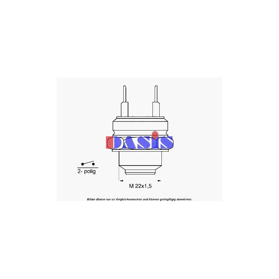 AKS Dasis 751595N Temperature Switch, Radiator Fan | ML Performance UK