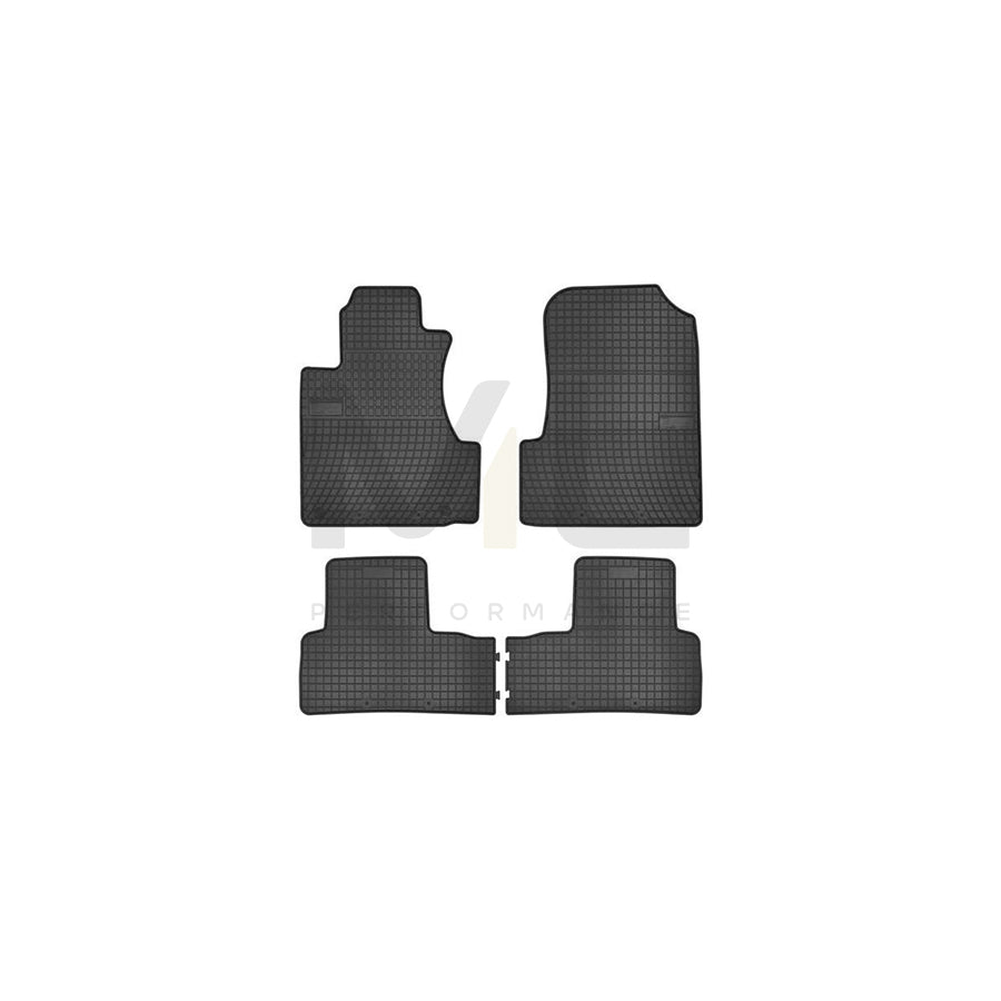 FROGUM Tailored 0831 Floor mat set for HONDA CR-V III (RE) Elastomer, Front and Rear, Quantity: 4, Black | ML Performance Car Parts