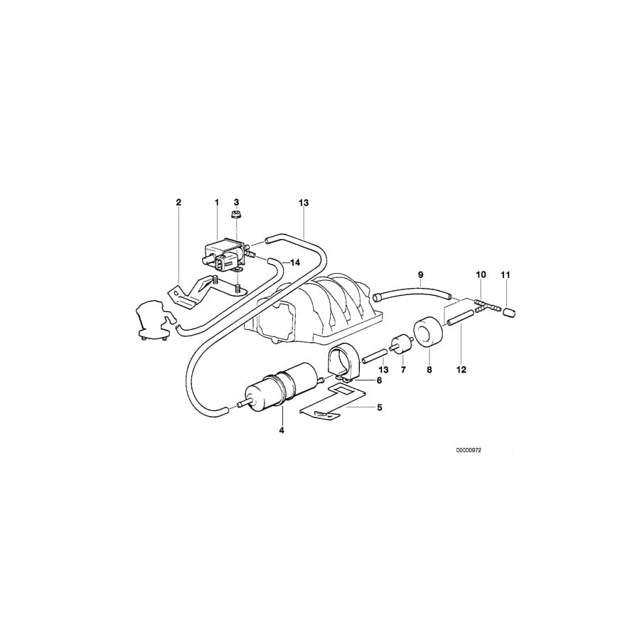 Genuine BMW 11731702161 E34 E38 Holder (Inc. 730iL, 730i & 530i) | ML Performance UK Car Parts