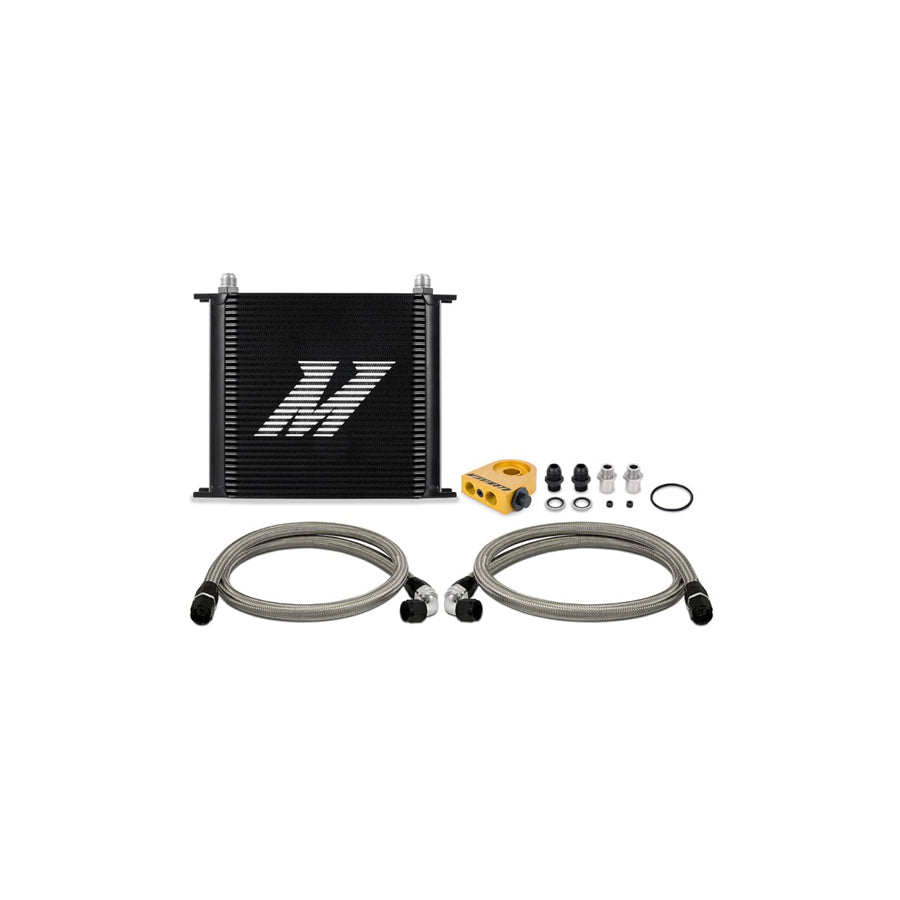 Mishimoto MMOC-U34TBK Universal Thermostatic Oil Cooler Kit 34-Row Black