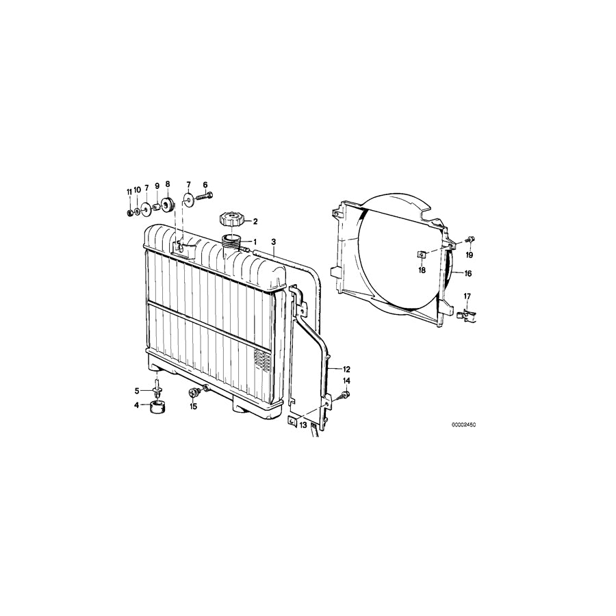 Genuine BMW 17111719384 E36 E38 E32 Drain Plug Radiator M10 (Inc. 540i, 732i & 840i) | ML Performance UK Car Parts