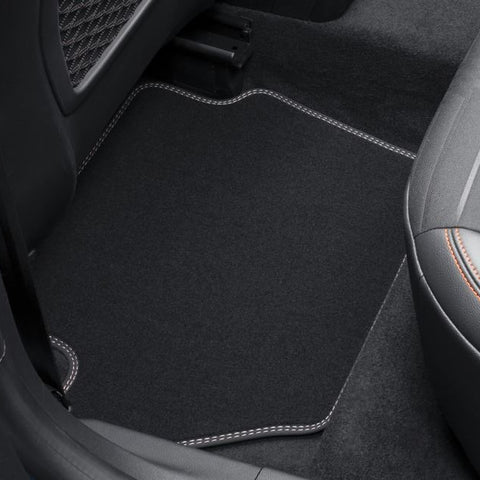 GENUINE FORD 2478663 FIESTA & PUMA VELOUR FLOOR MATS REAR, WITH METAL GREY STICHING | ML Performance UK