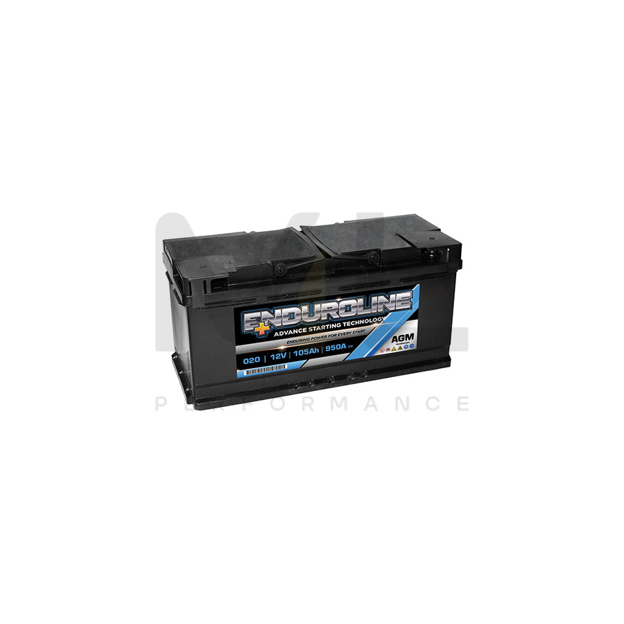 020 Enduroline AGM Start Stop Car Battery 105Ah | Car Batteries UK | ML Performance Car Parts