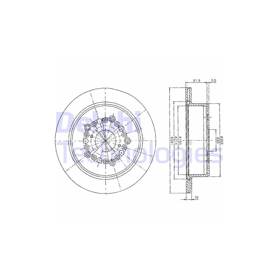 Delphi Bg2662 Brake Disc For Ford Transit