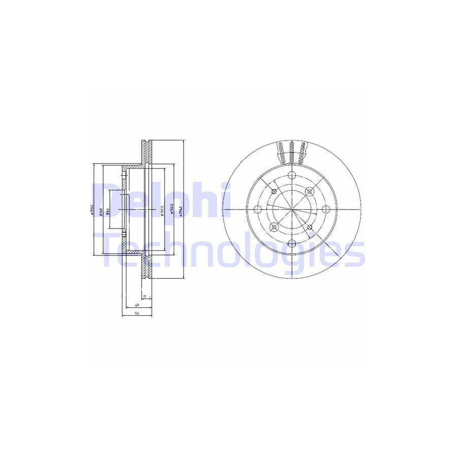 Delphi Bg2645 Brake Disc