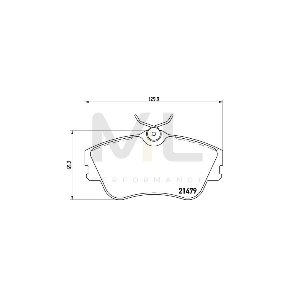 Brembo P 85 029 Brake Pad Set For Vw Transporter Excl. Wear Warning Contact, With Brake Caliper Screws | ML Performance Car Parts