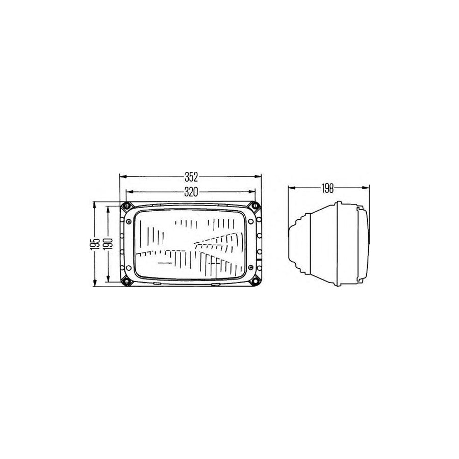 Hella 1AG 003 434-137 Headlight