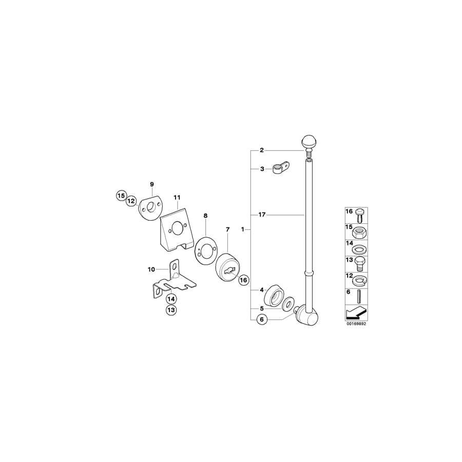 Genuine BMW 72607062714 E66 E67 E65 Right Bracket (Inc. 740i, 745d & 750Li) | ML Performance UK Car Parts