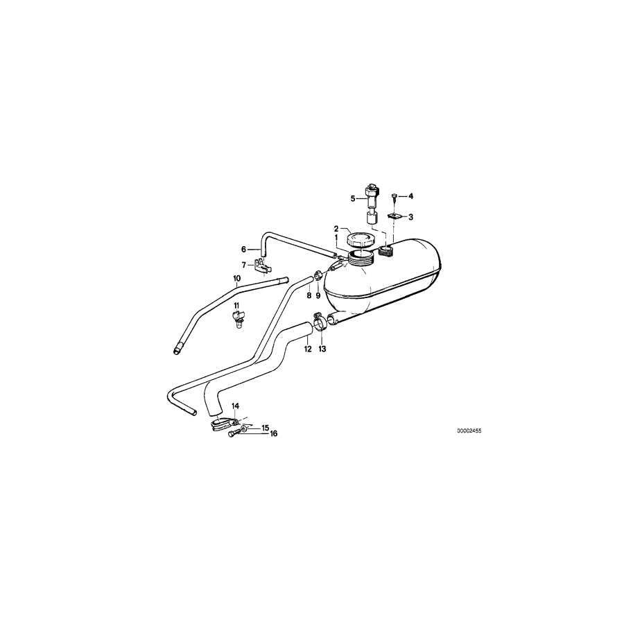 Genuine BMW 17111709495 E30 E28 Vent Pipe (Inc. 320i, 325e & 325i) | ML Performance UK Car Parts